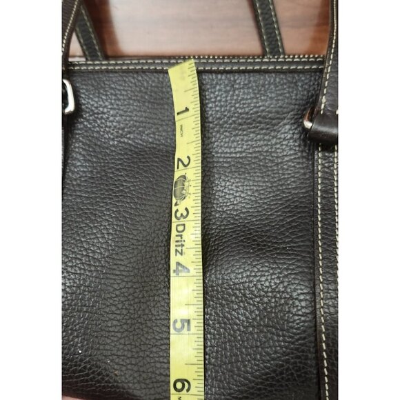 Dooney & Bourke Brown Pebbled Leather Shoulder Bag - Picture 13 of 16